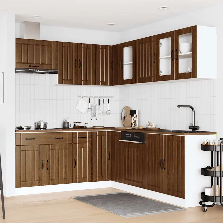 Ensemble d'armoires de cuisine 11 pcs Lucca bois d'ingénierie - 3