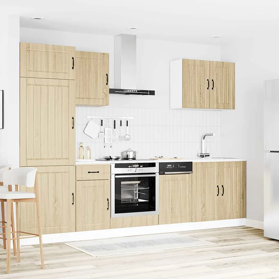 Ensemble d'armoires de cuisine 7 pcs Lucca bois d'ingénierie - 3