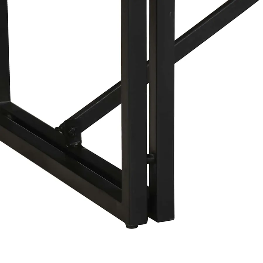 Table basse 80x40x35 cm bois de manguier massif brut - 6