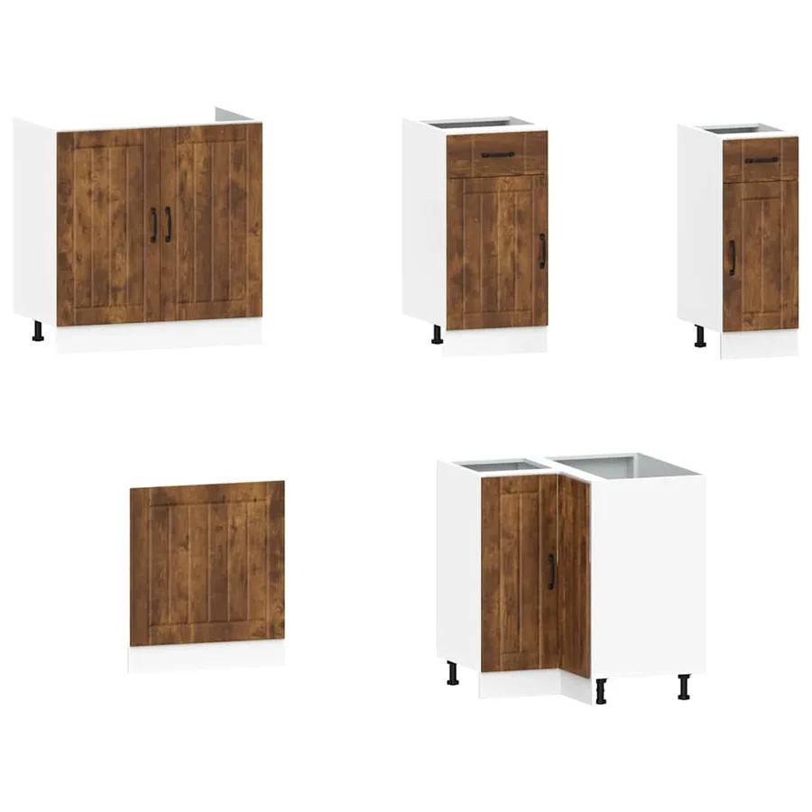 Ensemble d'armoires de cuisine 11 pcs Lucca bois d'ingénierie - 4