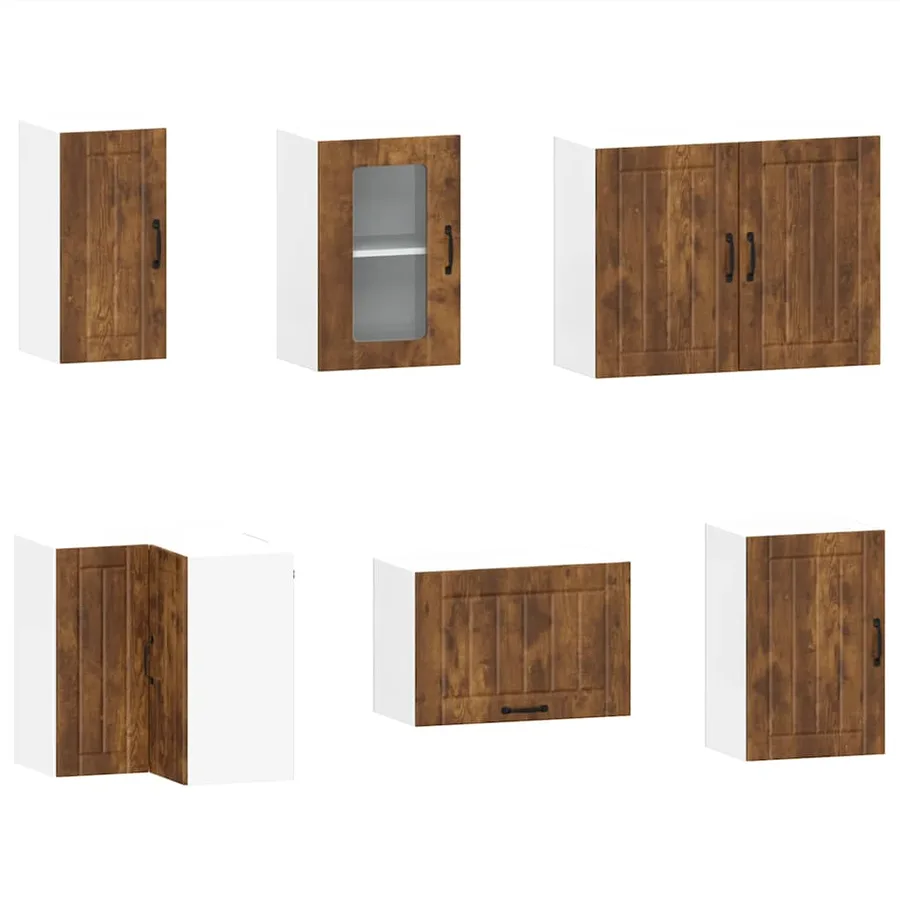 Ensemble d'armoires de cuisine 11 pcs Lucca bois d'ingénierie - 5