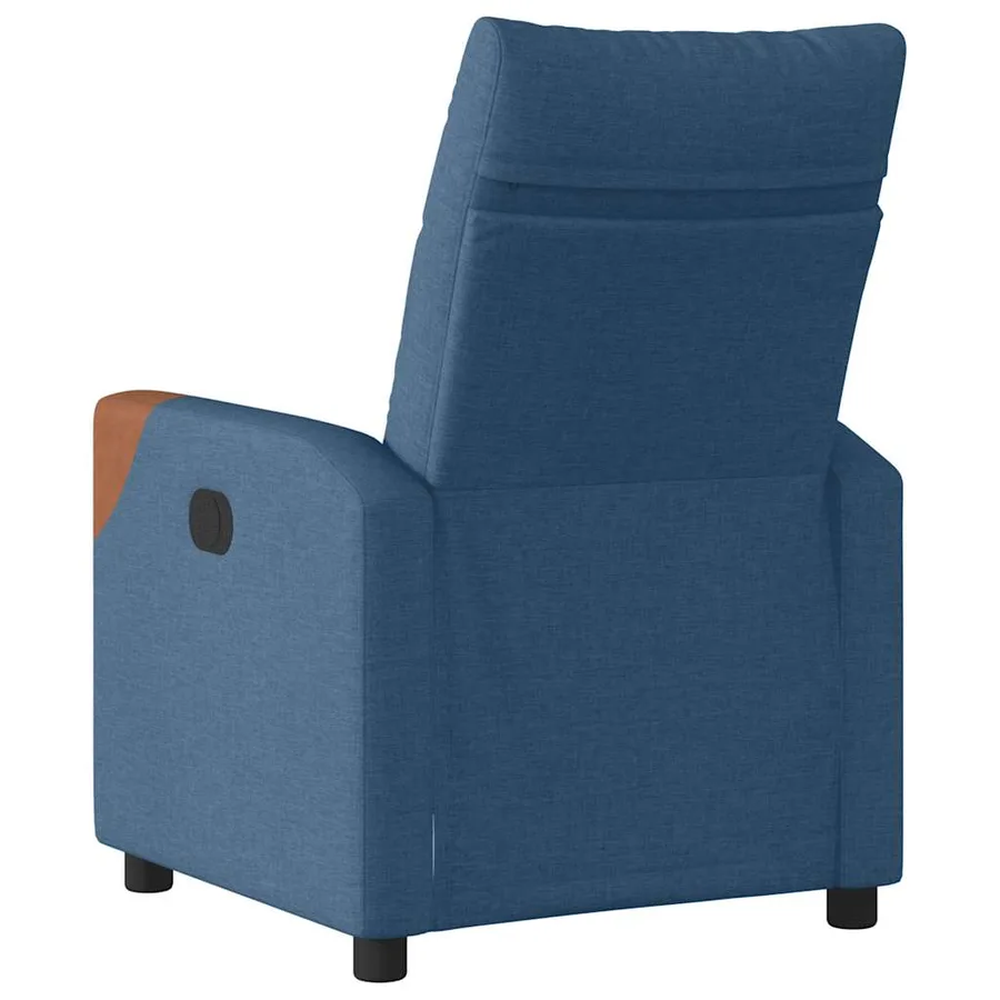 Fauteuil inclinable Bleu Tissu - 5