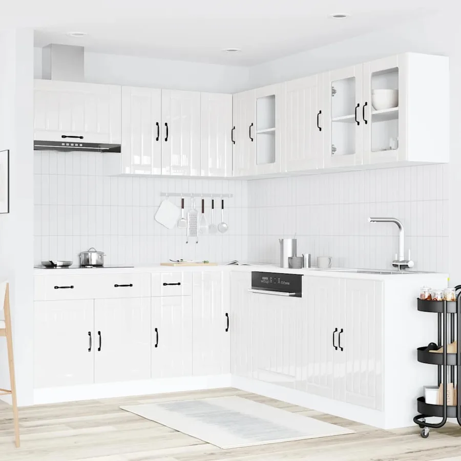 Ensemble d'armoires de cuisine 11 pcs Lucca bois d'ingénierie - 3
