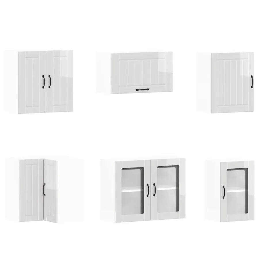 Ensemble d'armoires de cuisine 11 pcs Lucca bois d'ingénierie - 5