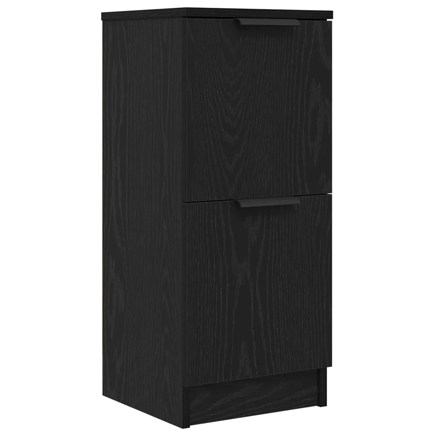 Buffet 3 pcs Chêne noir Bois d'ingénierie - 5