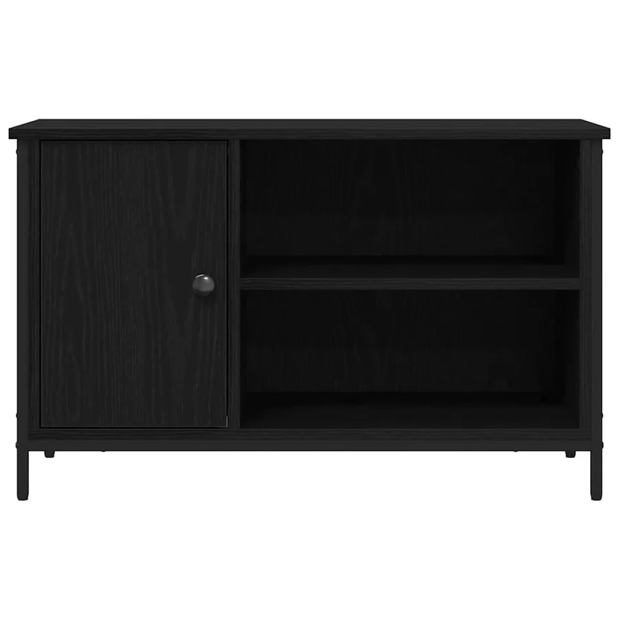 Meuble TV Chêne noir 80 x 40 x 50 cm Bois d'ingénierie - 6