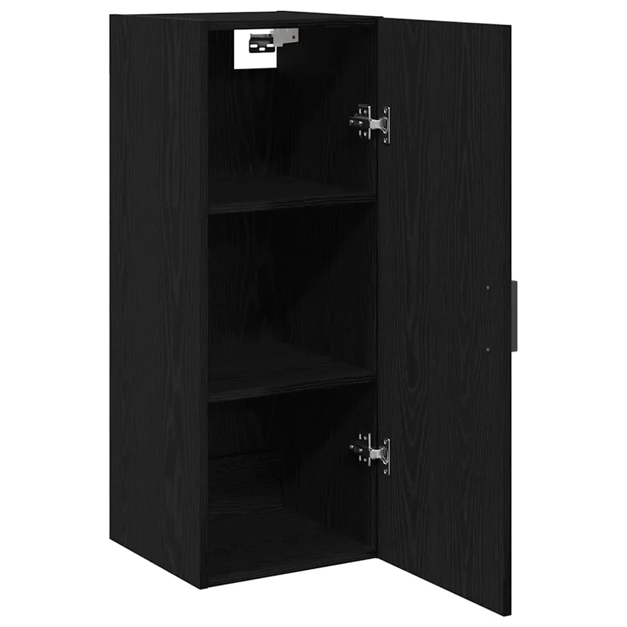 Armoire murale en chêne noir 34,5 x 34 x 90 cm Bois d'ingénierie - 5