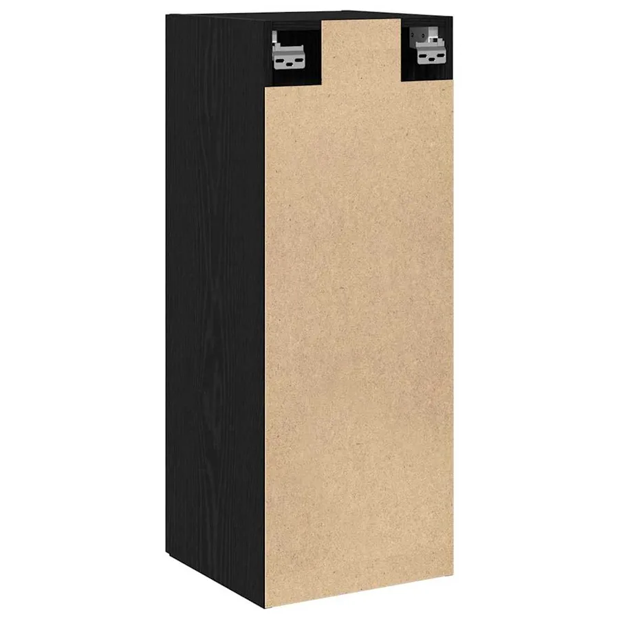 Armoire murale en chêne noir 34,5 x 34 x 90 cm Bois d'ingénierie - 8