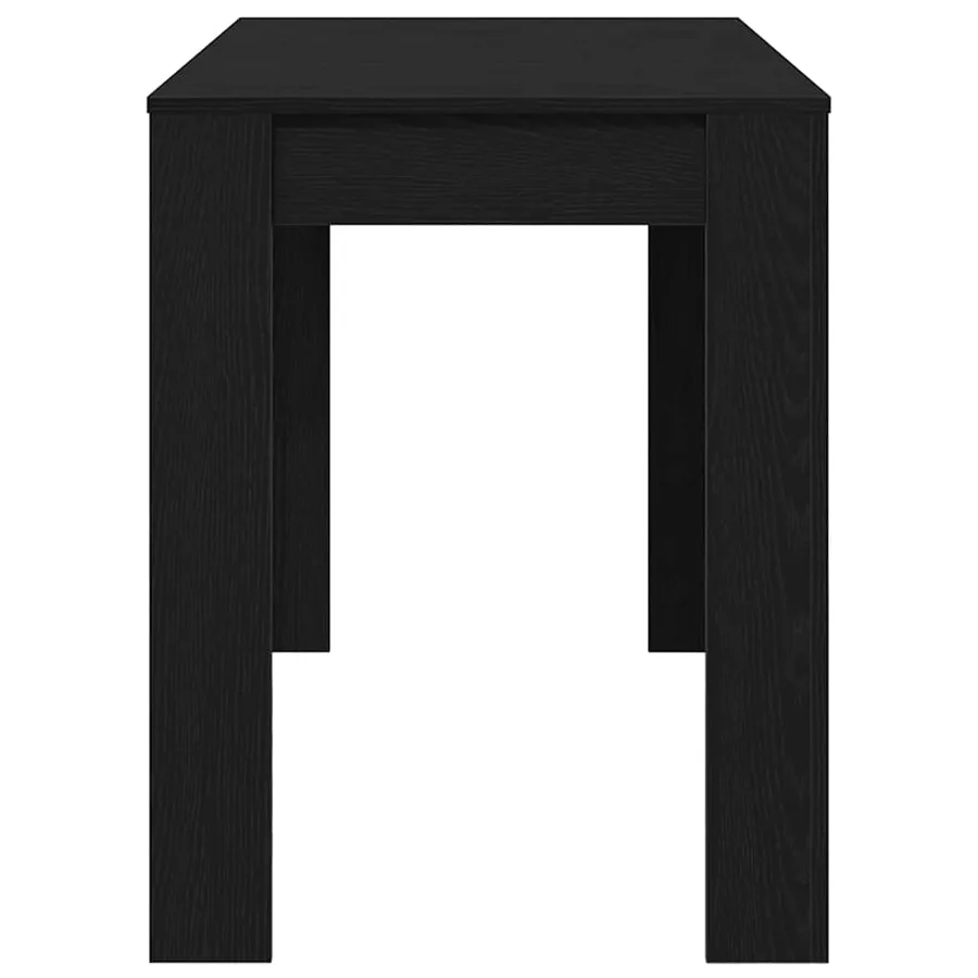Table à dîner chêne noir 120x60x76 cm bois d'ingénierie - 6