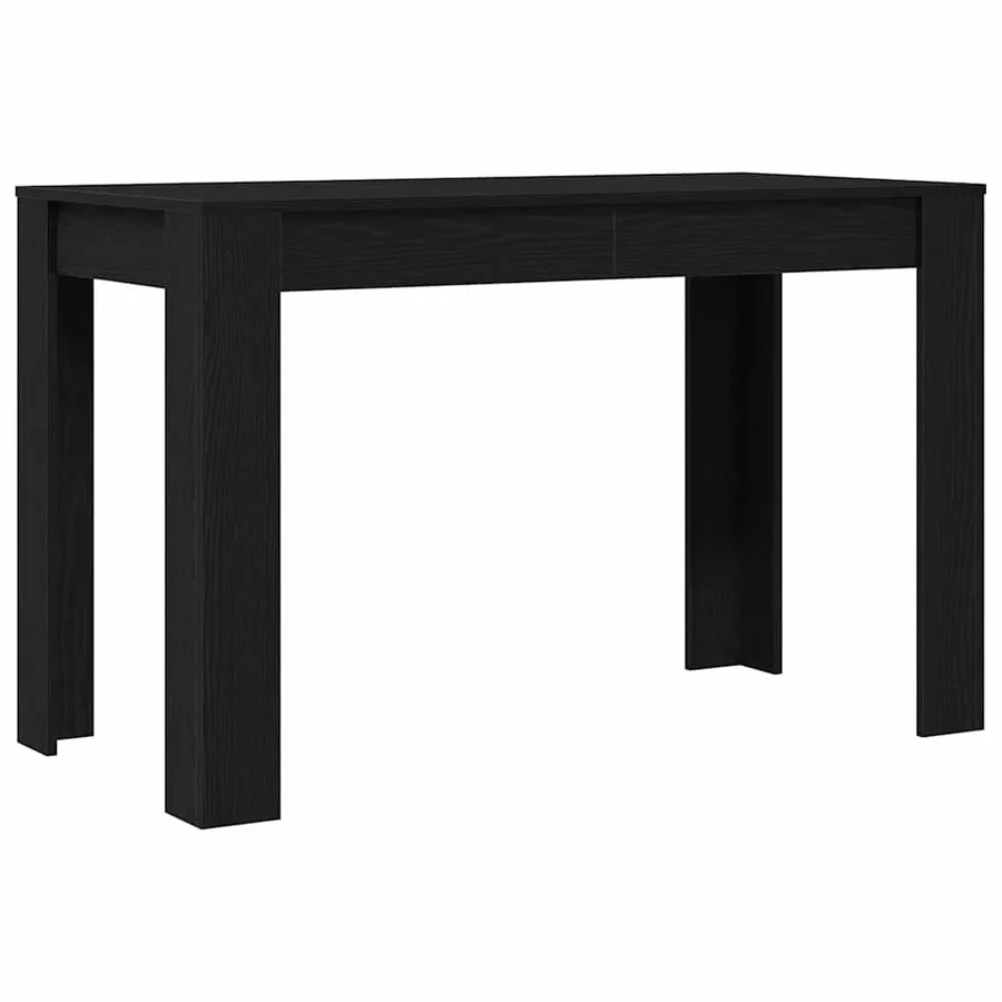 Table à dîner chêne noir 120x60x76 cm bois d'ingénierie - 7