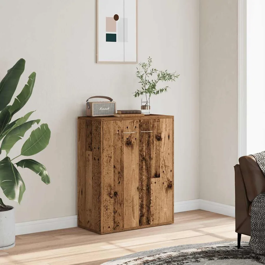 Buffet vieux bois 60x30x75 cm bois d'ingénierie - 3