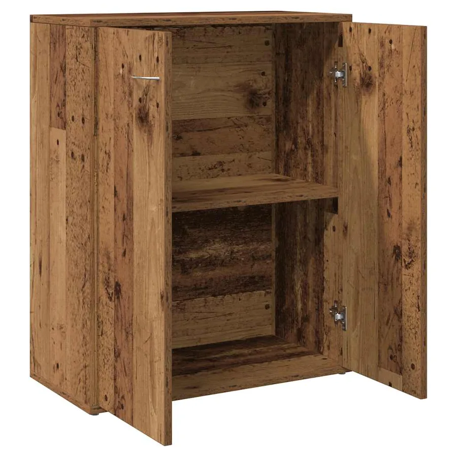 Buffet vieux bois 60x30x75 cm bois d'ingénierie - 5