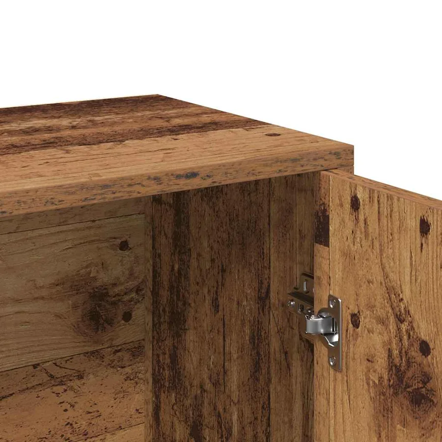 Buffet vieux bois 60x30x75 cm bois d'ingénierie - 8
