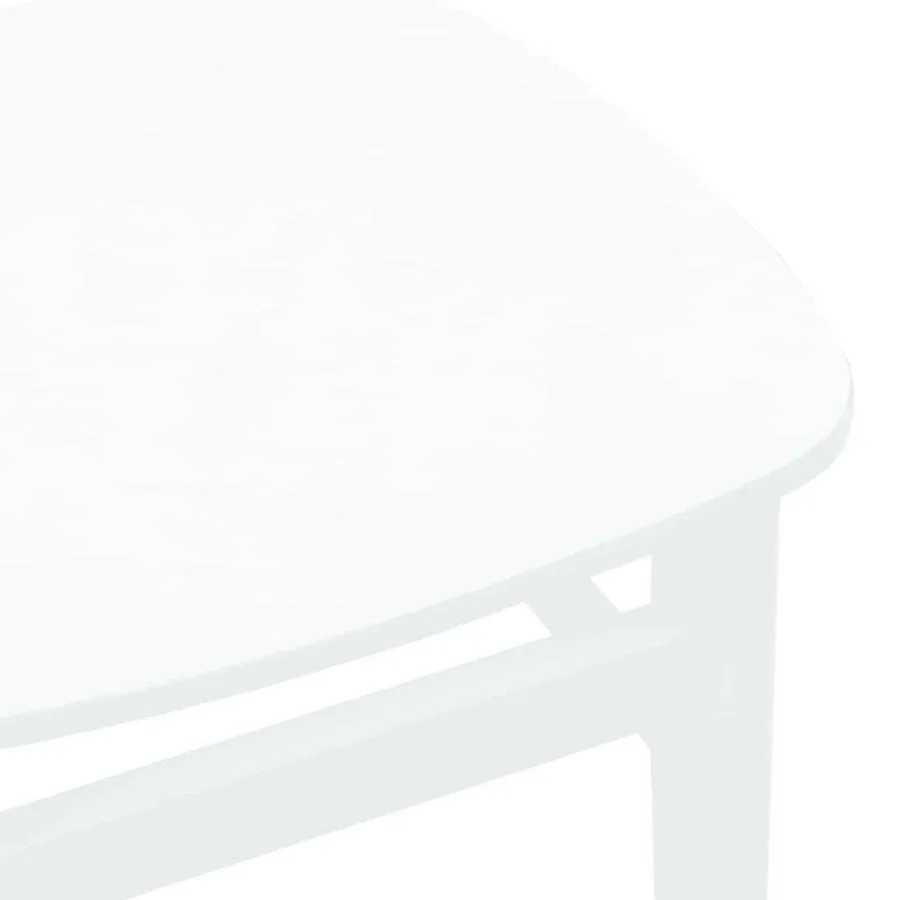 Chaises à manger 2 pcs blanc bois massif caoutchouc - 8