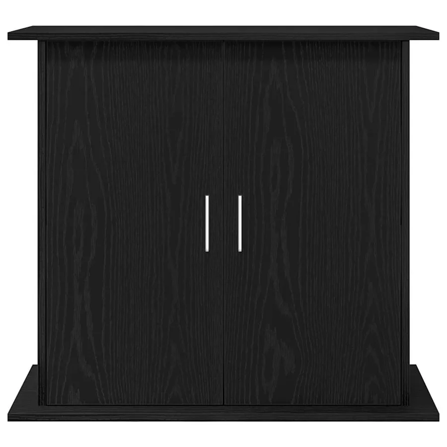 Support d'aquarium Chêne noir 81x36x73 cm Bois d'ingénierie - 5