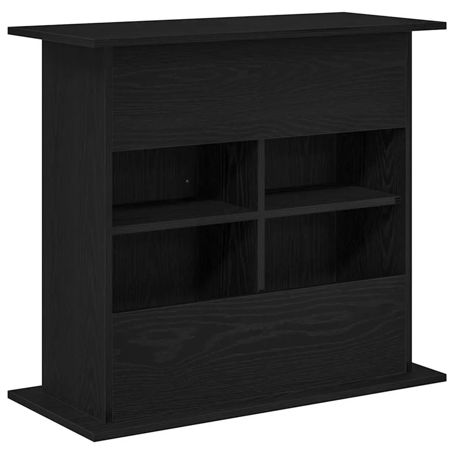 Support d'aquarium Chêne noir 81x36x73 cm Bois d'ingénierie - 7