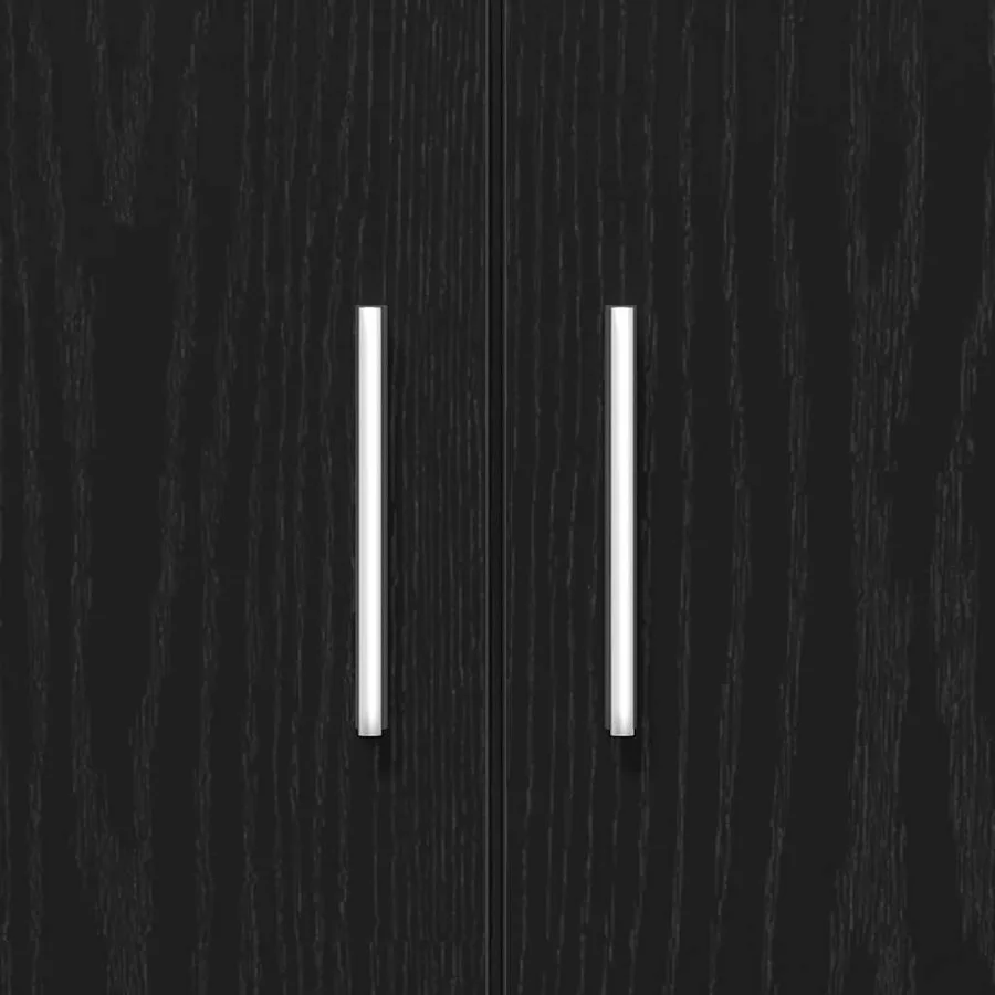 Support d'aquarium Chêne noir 81x36x73 cm Bois d'ingénierie - 9