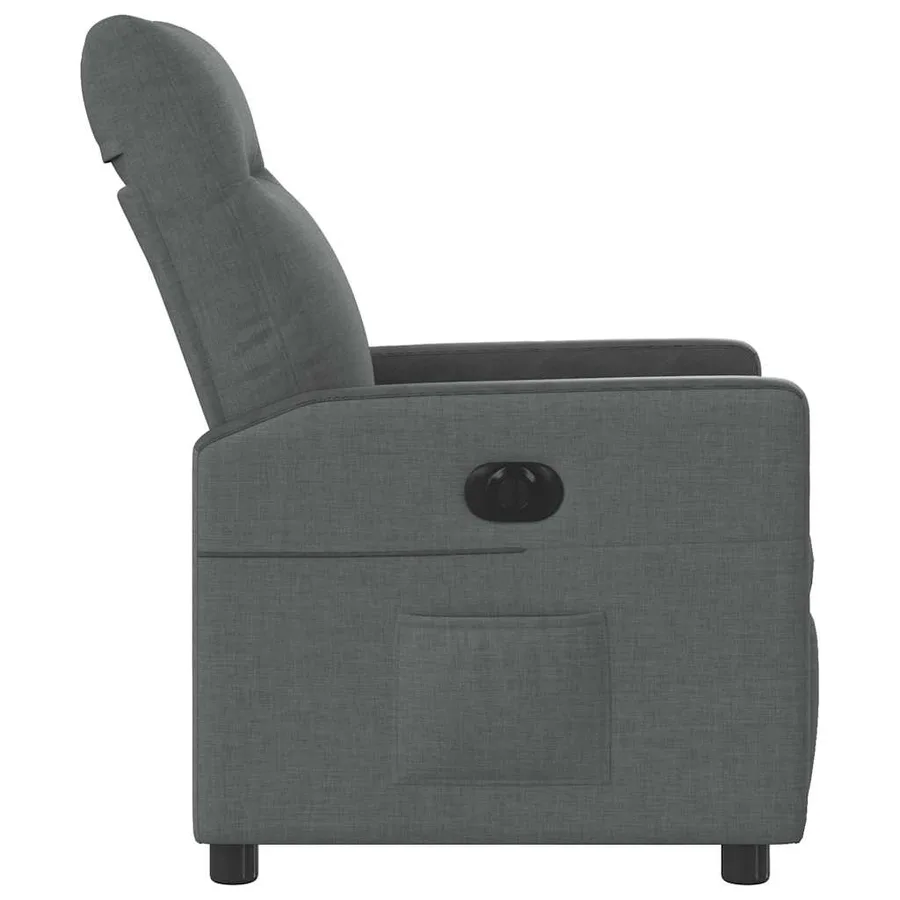 Fauteuil inclinable électrique Gris foncé Tissu - 6