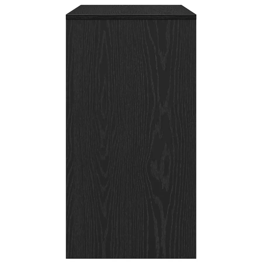 Table console chêne noir 89x41x76,5 cm bois d'ingénierie - 7