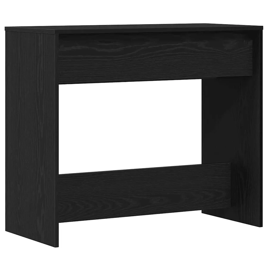 Table console chêne noir 89x41x76,5 cm bois d'ingénierie - 8