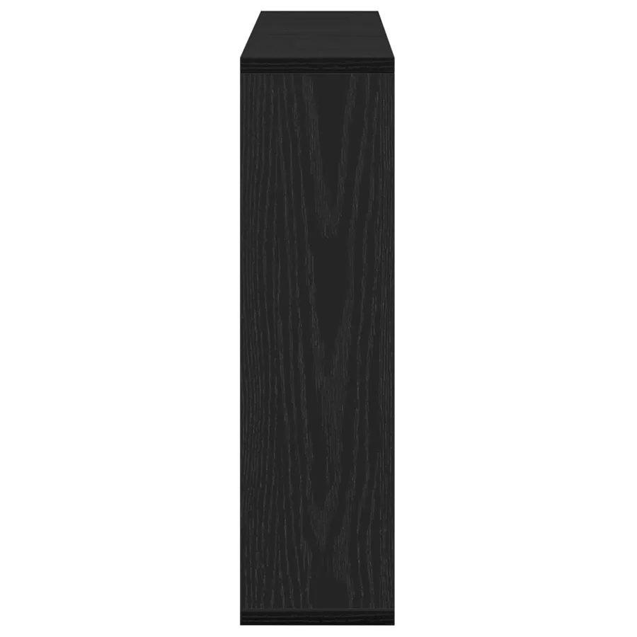 Armoire Miroir Chêne noir 76 x 15 x 55 cm Bois d'ingénierie - 4