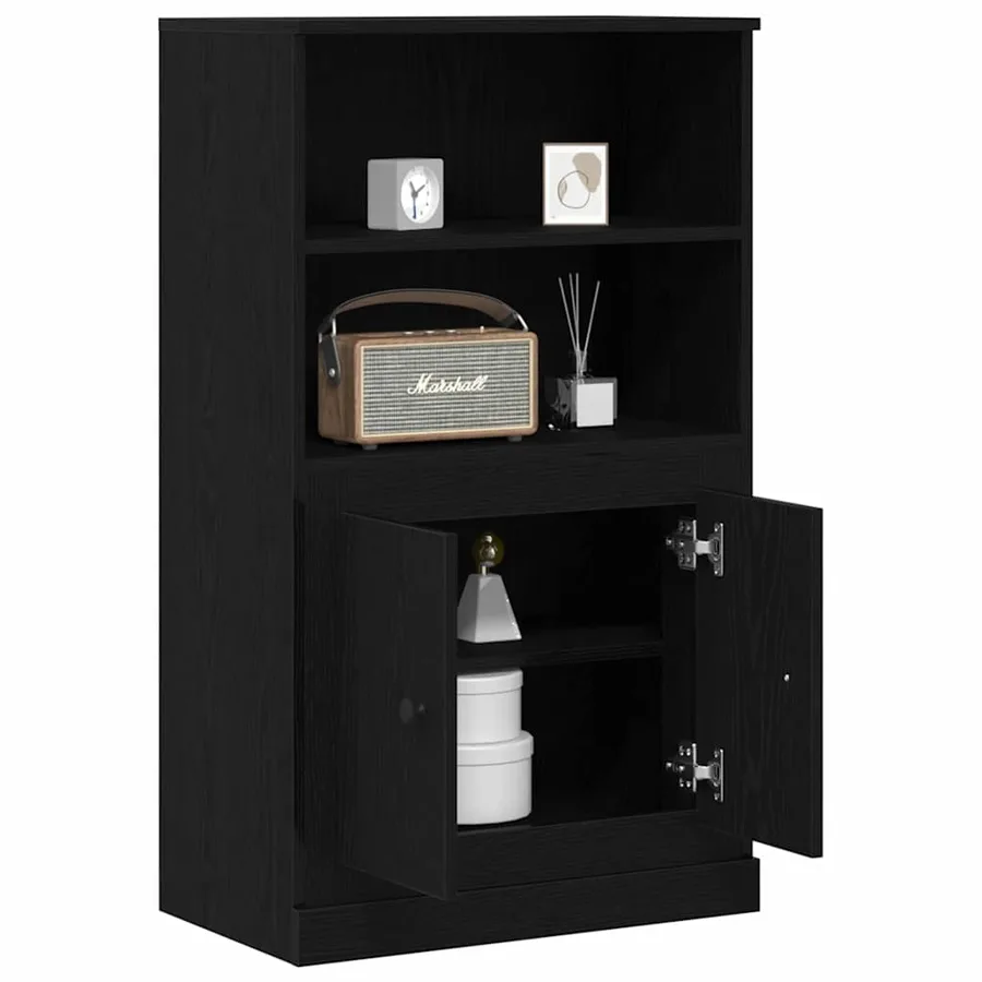 Highboard Chêne noir 60 x 35.5 x 103.5 cm Bois d'ingénierie - 3