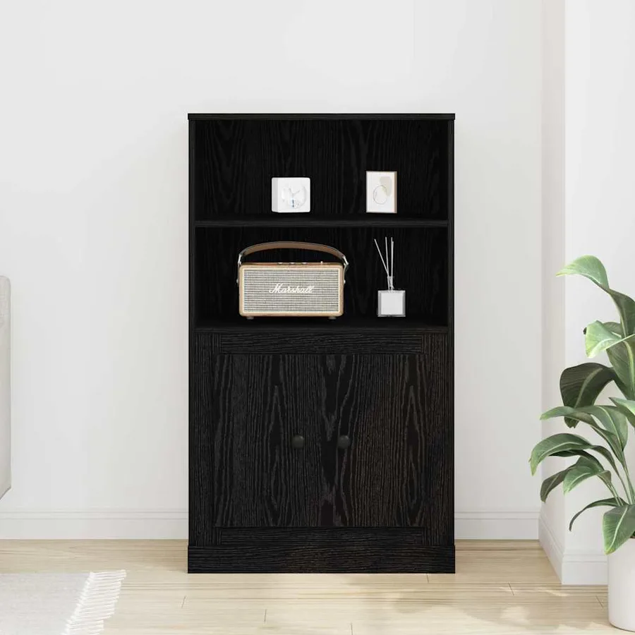 Highboard Chêne noir 60 x 35.5 x 103.5 cm Bois d'ingénierie - 4