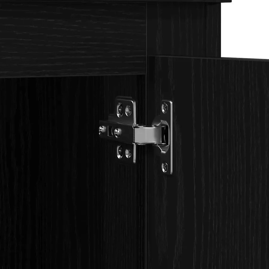 Highboard Chêne noir 60 x 35.5 x 103.5 cm Bois d'ingénierie - 9