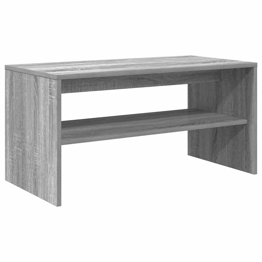 Meuble TV sonoma gris 80x40x40 cm bois d'ingénierie - 2