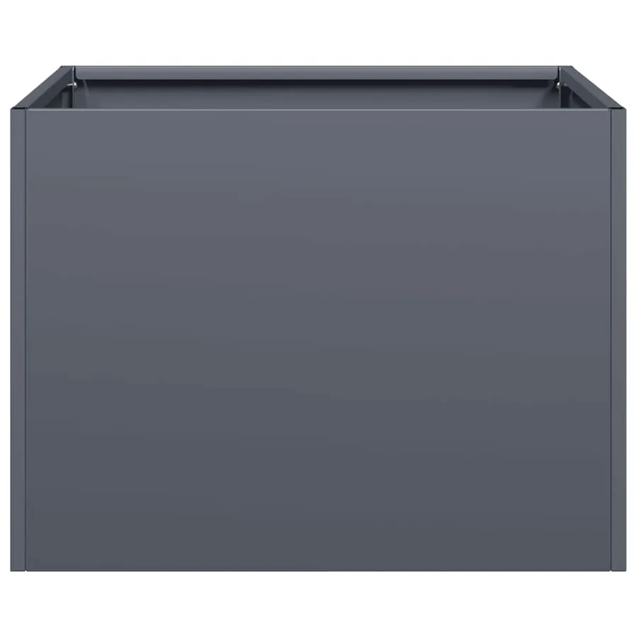 Jardinière anthracite 40x40x30 cm acier - 4