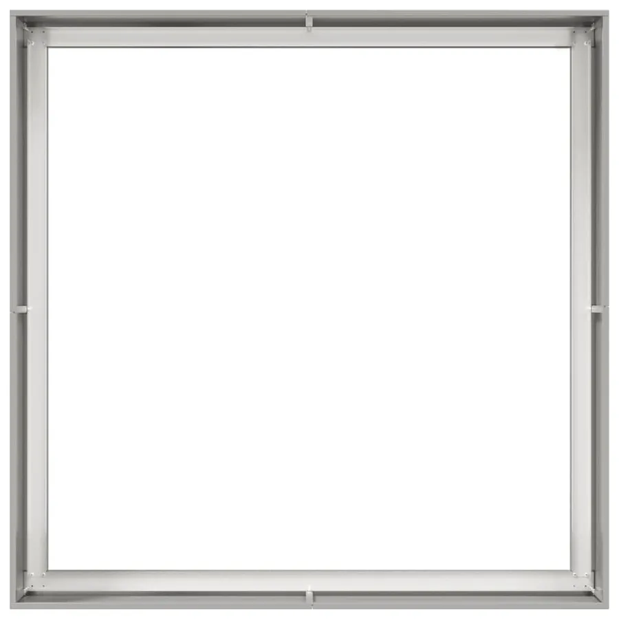 Jardinière 100x100x40 cm acier inoxydable - 5