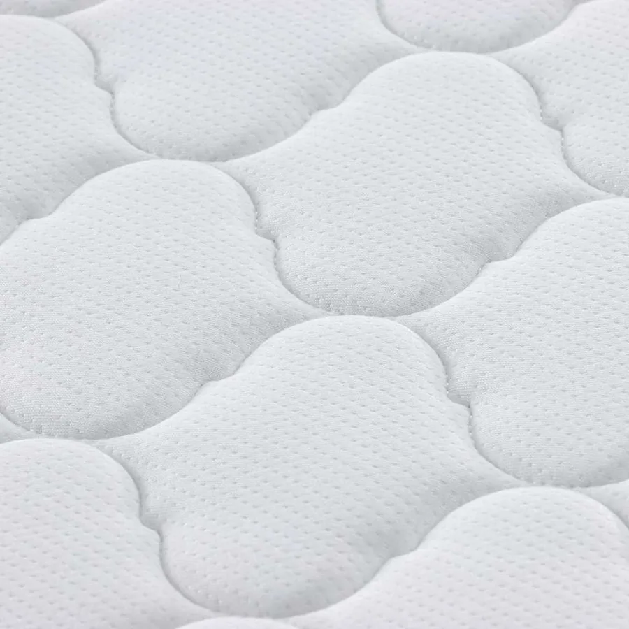 Matelas Blanc 200 x 200 cm Tissu jacquard - 10