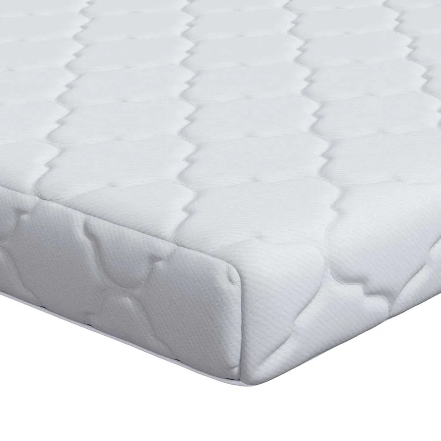 Matelas Blanc 200 x 200 cm Tissu jacquard - 2