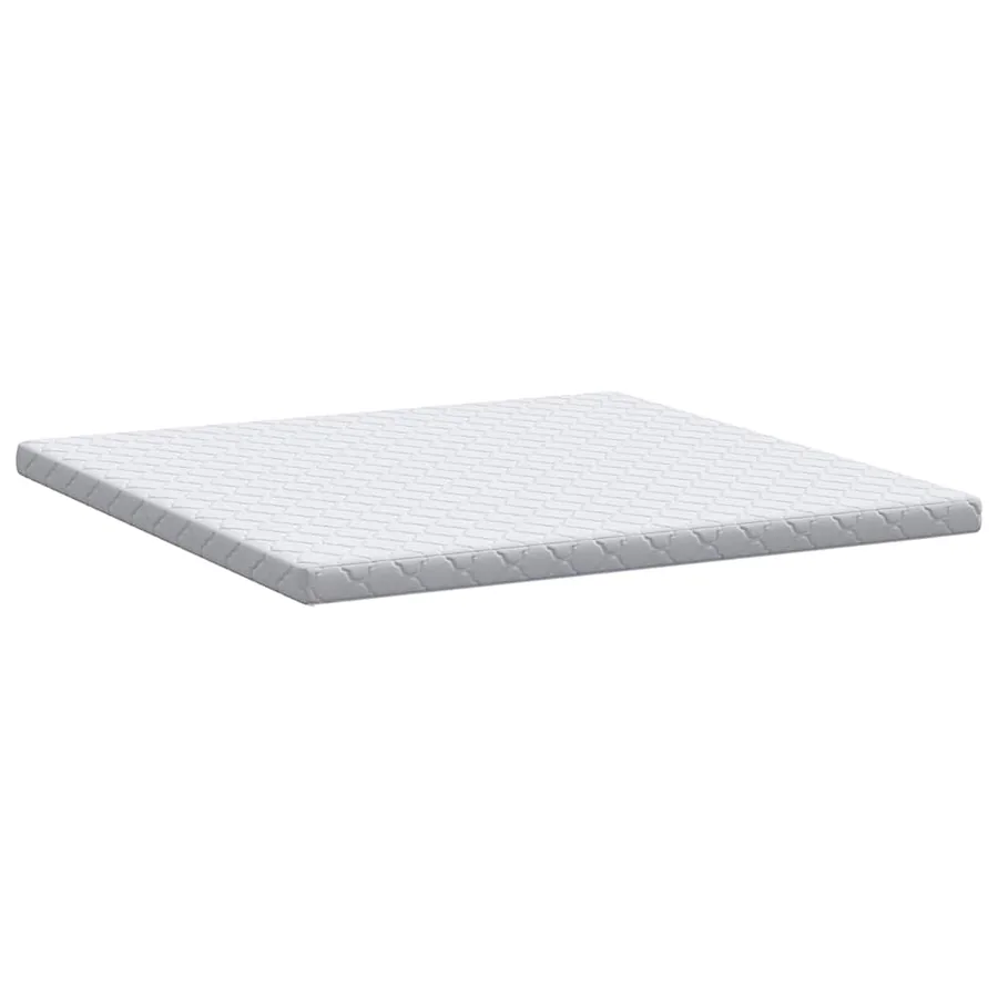 Matelas Blanc 200 x 200 cm Tissu jacquard - 6