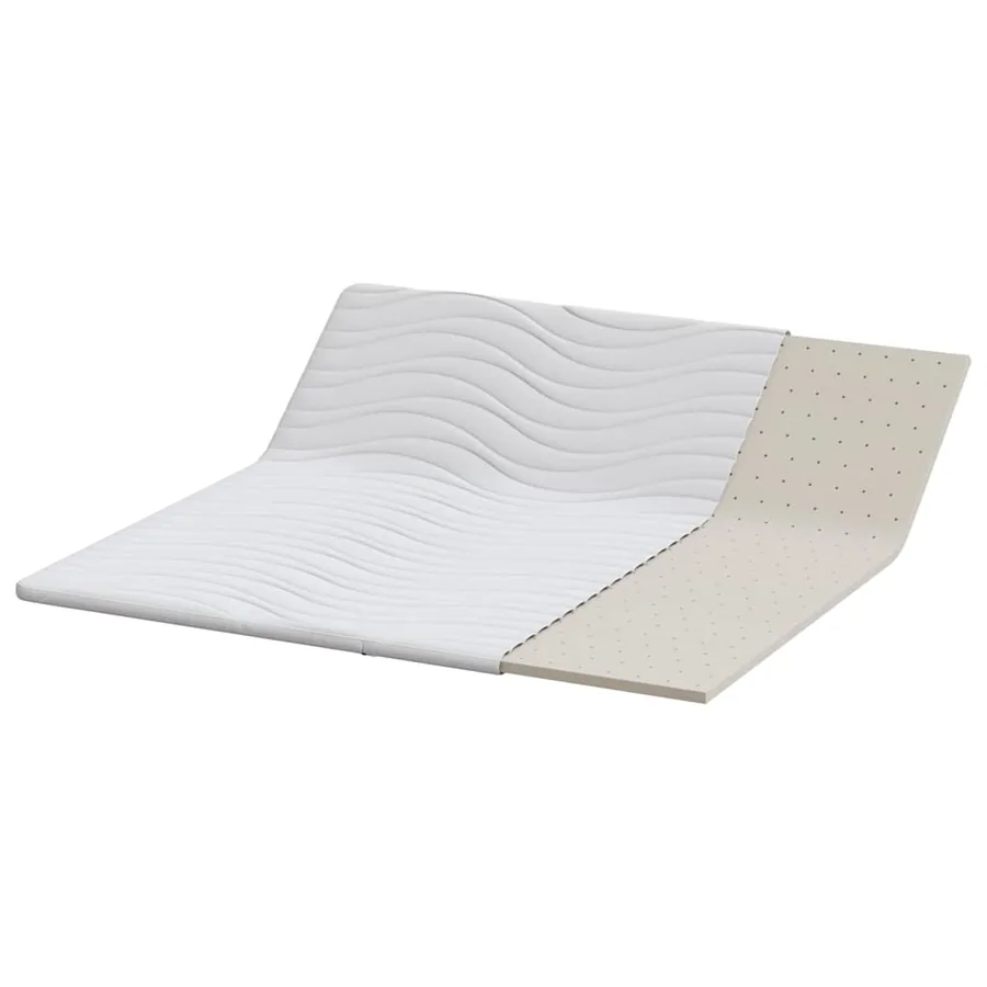 Surmatelas Blanc 180 x 200 cm Tissu en Tricot - 4