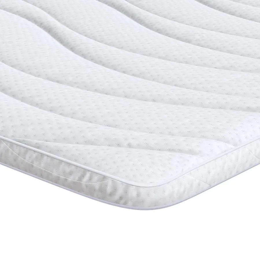 Surmatelas Blanc 120 x 200 cm Tissu en Tricot - 2