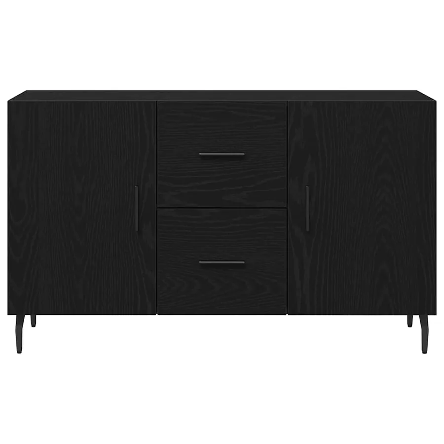 Buffet Chêne noir 100 x 36 x 60 cm Bois d'ingénierie - 7