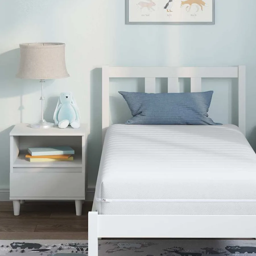 Matelas Blanc 80 x 160 cm Ressort ensaché - 6