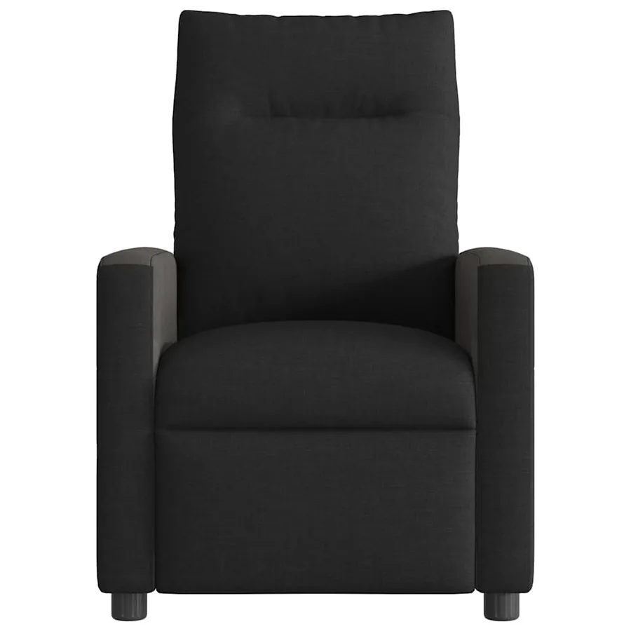 Fauteuil de massage inclinable Noir Tissu - 3