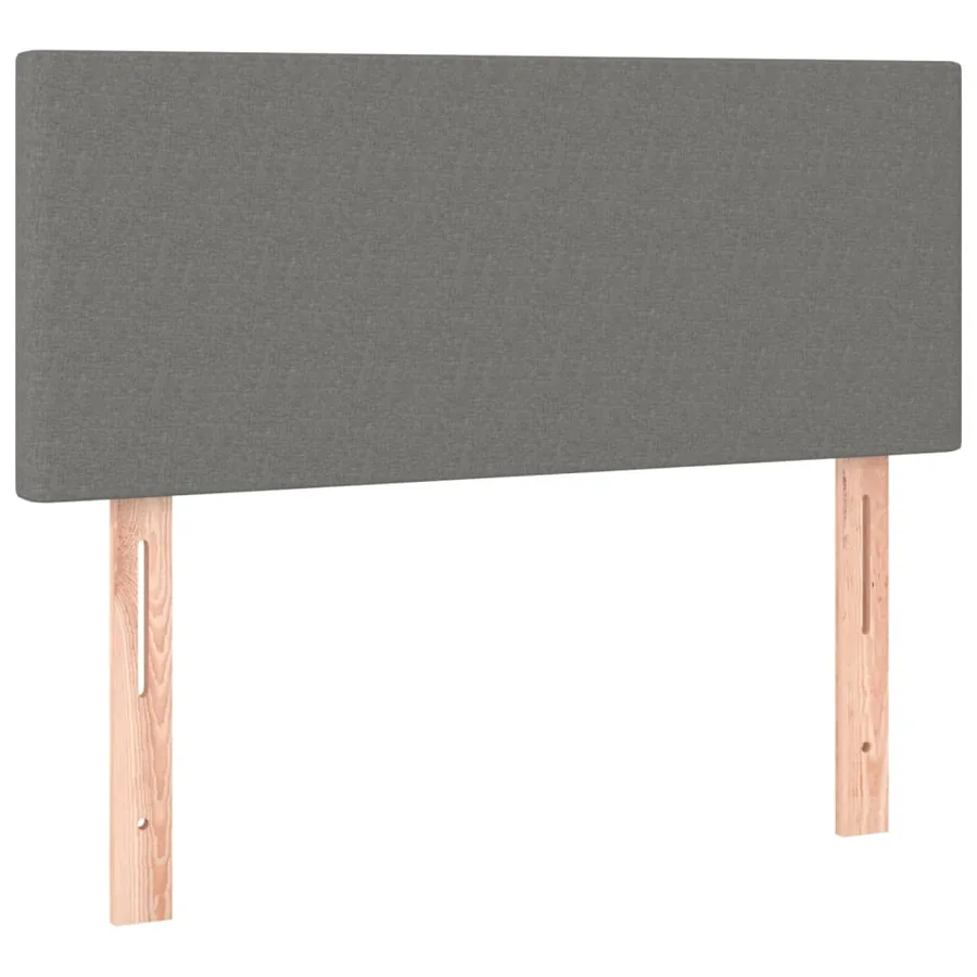 Sommier à lattes de lit et matelas et LED Gris foncé 120x200 cm - 7