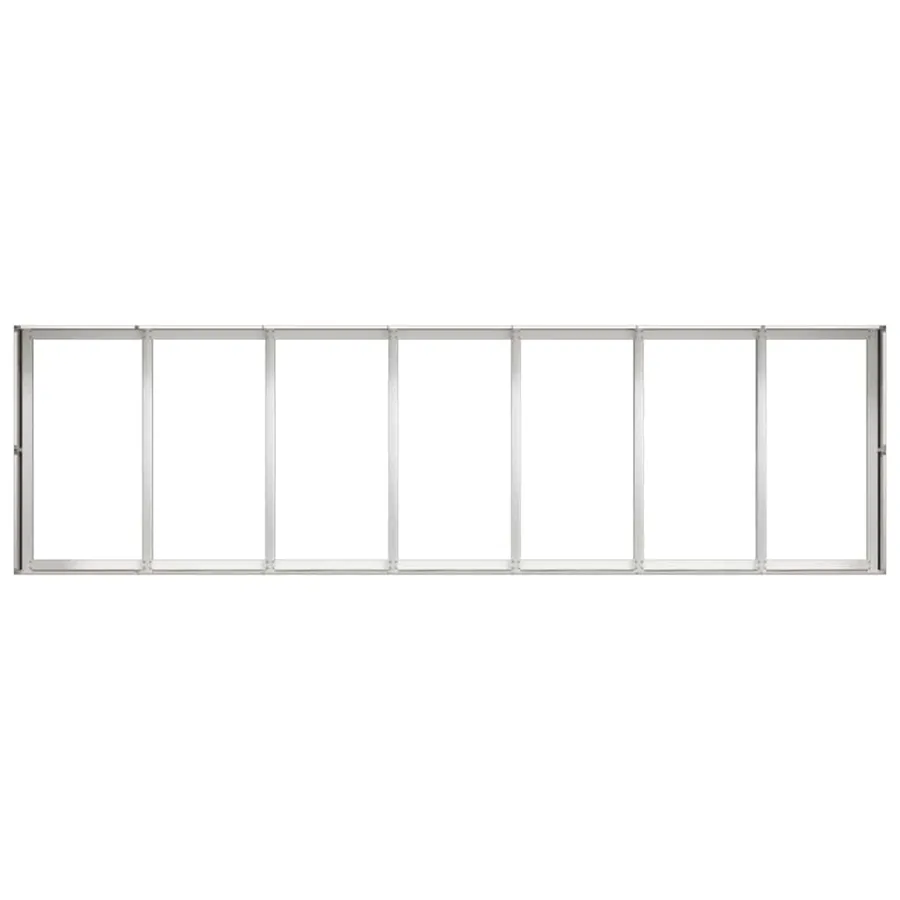 Jardinière 280x80x40 cm acier inoxydable - 5