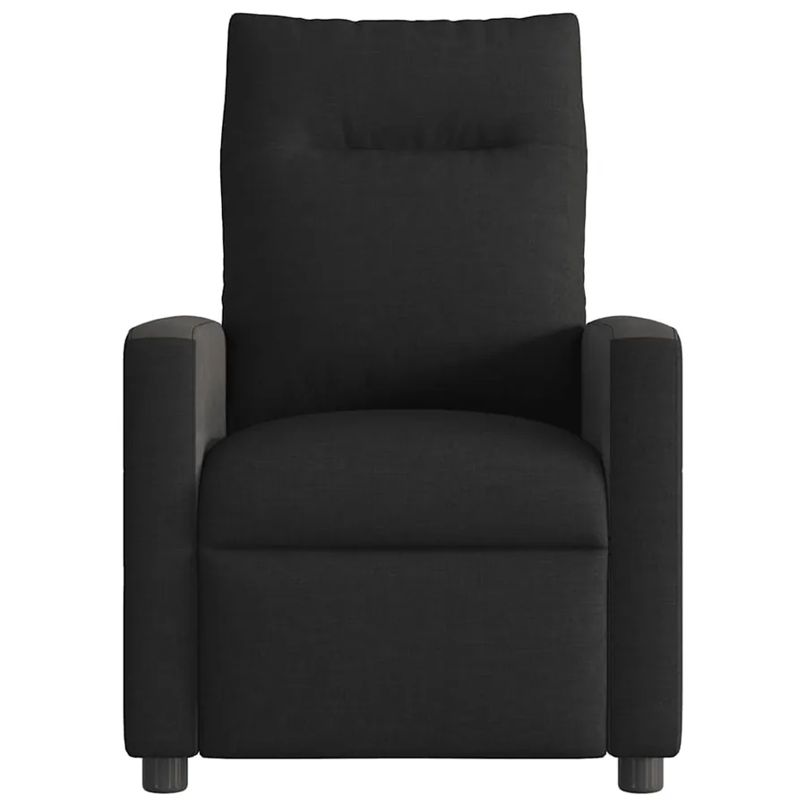Fauteuil de massage inclinable électrique Noir Tissu - 5