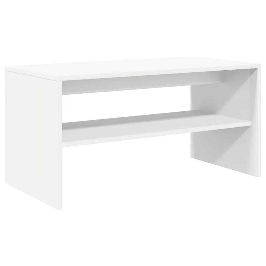 Meuble TV Blanc 80 x 40 x 40 cm Aggloméré - 2