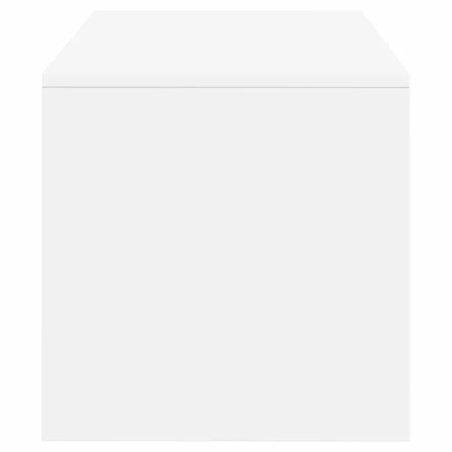 Meuble TV Blanc 80 x 40 x 40 cm Aggloméré - 6