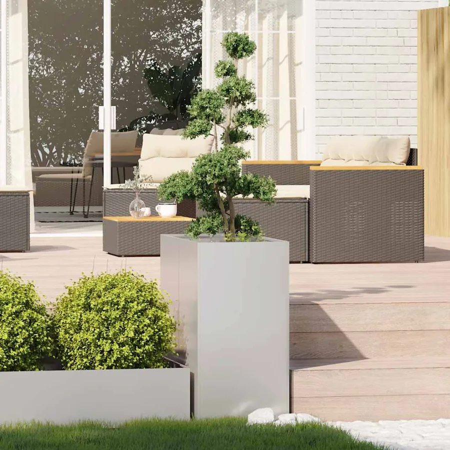 Jardinière 40x80x80 cm acier inoxydable - 3