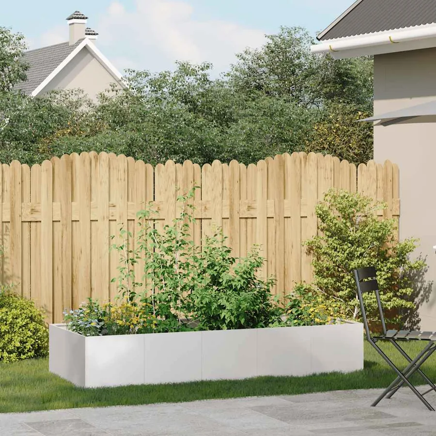 Jardinière 200x80x40 cm acier inoxydable - 3