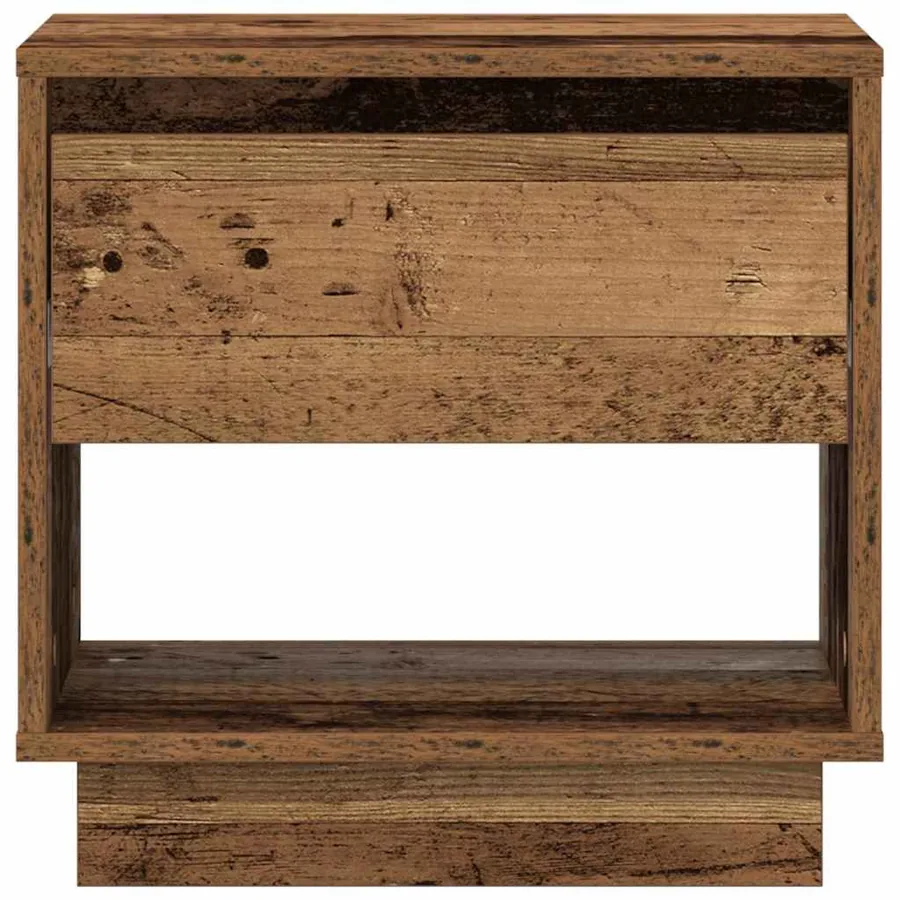 Table de nuit avec tiroir 2 pcs Bois ancien 45 x 34 x 44 cm - 7