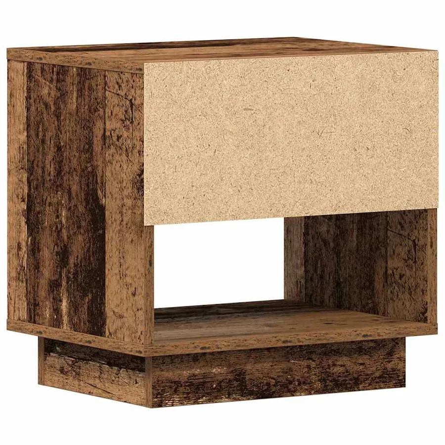 Table de nuit avec tiroir 2 pcs Bois ancien 45 x 34 x 44 cm - 9