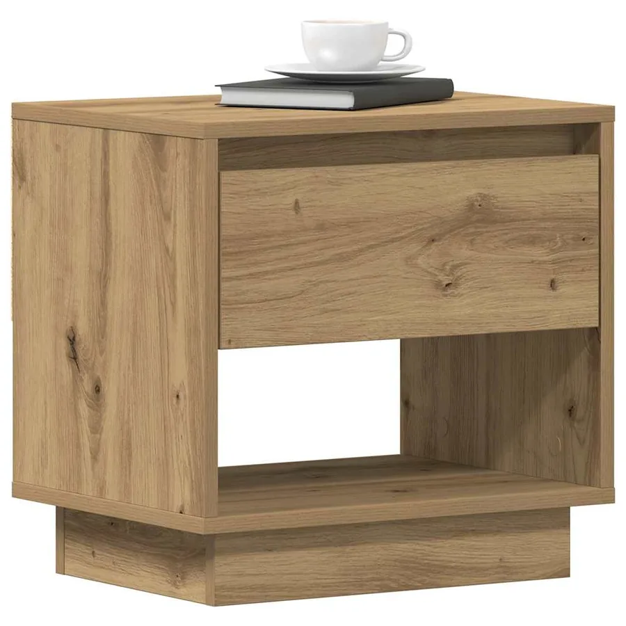 Table de nuit 2 pc Chêne artisanal 45 x 34 x 44 cm - 3