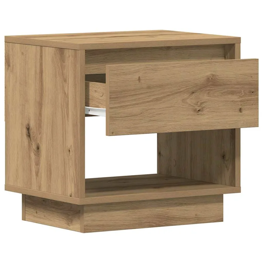 Table de nuit 2 pc Chêne artisanal 45 x 34 x 44 cm - 5